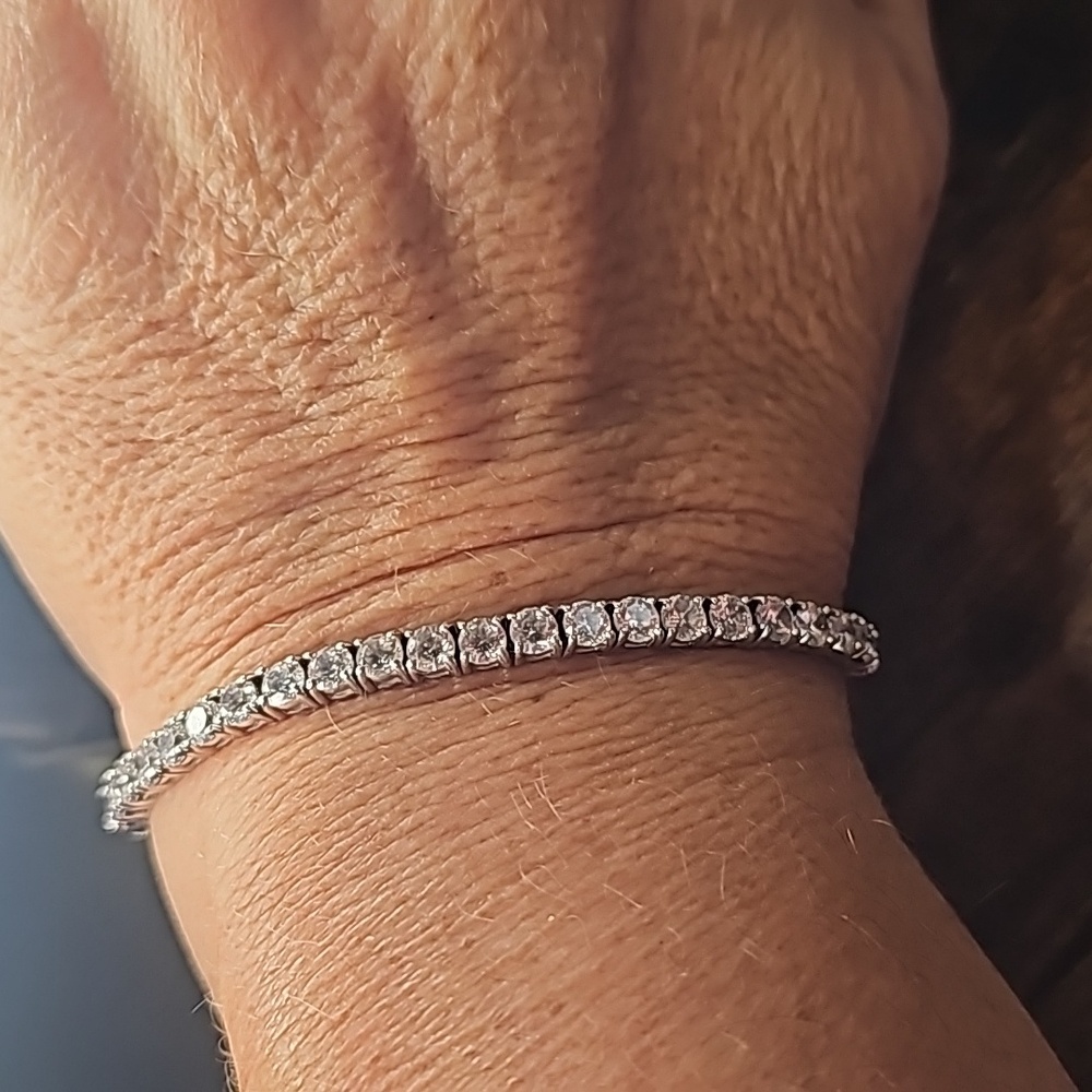 Sterling Silver Tennis Bracelet